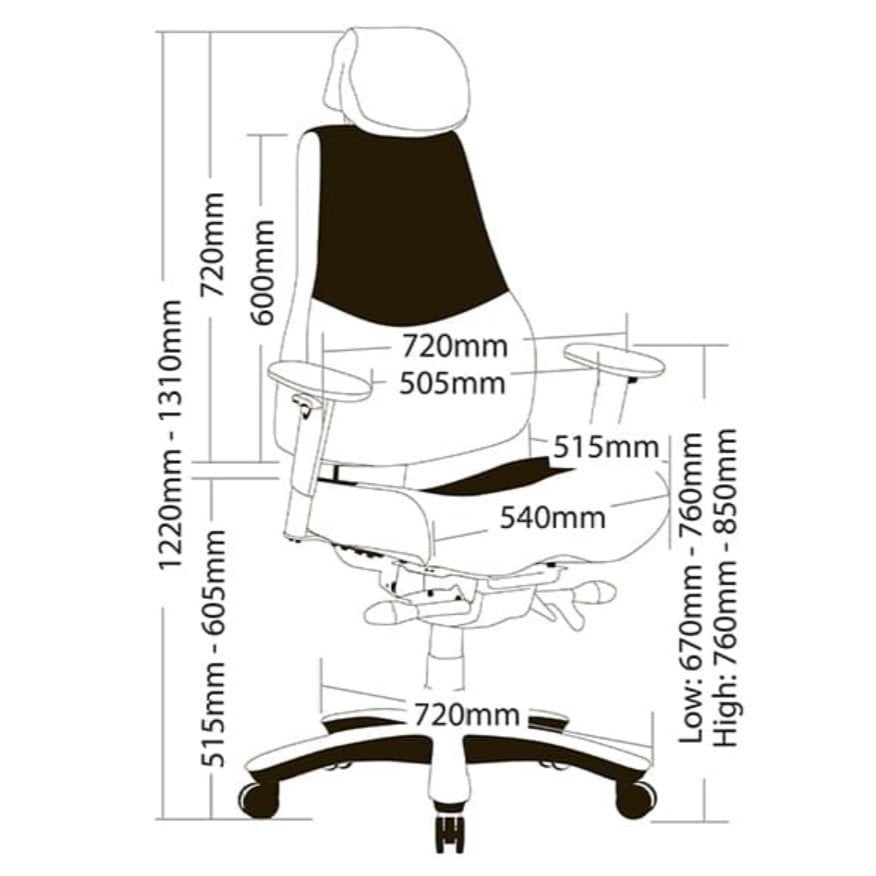 Ranger Heavy Duty Chair Dimensions