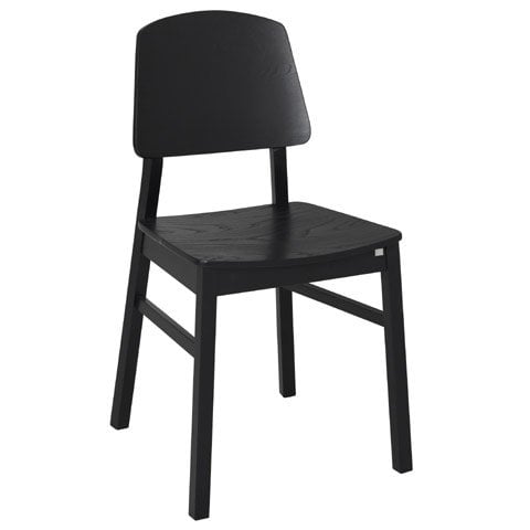 Verona Timber Chair Black stain timber finish no upholstery