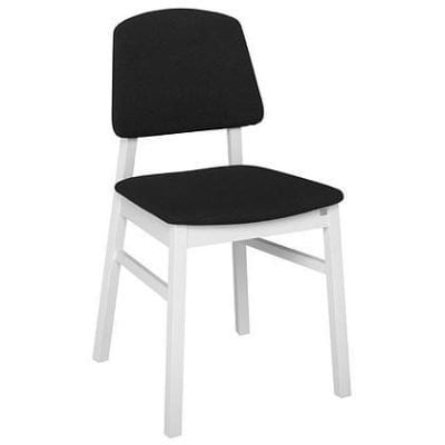 Verona Timber Chair White stain timber finish seat and back upholstery
