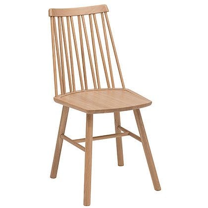 Zigzag chair blonde stain timber finish
