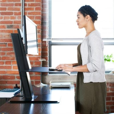 Humanscale Quickstand Black At Work