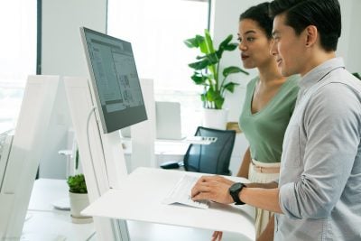 Humanscale Quickstand Eco White At Work