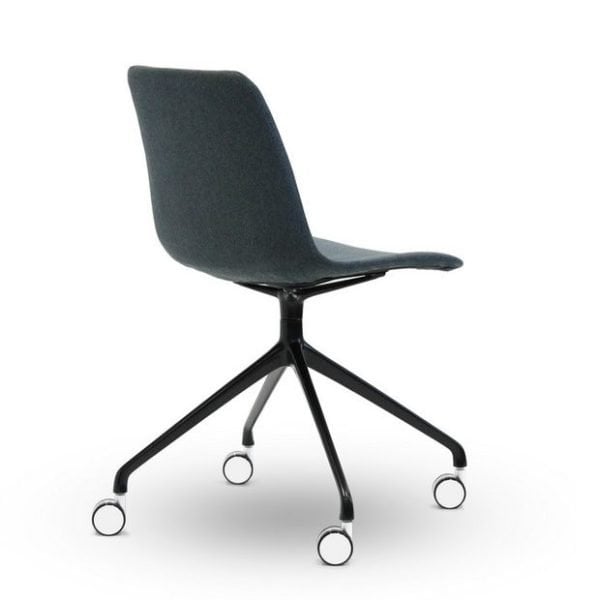 Unica Swivel Meeting Chair - Black
