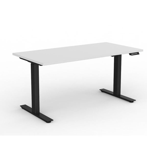 Agile_Electric_Height_Adjustable_Desk_Black_Frame_White_Worktop