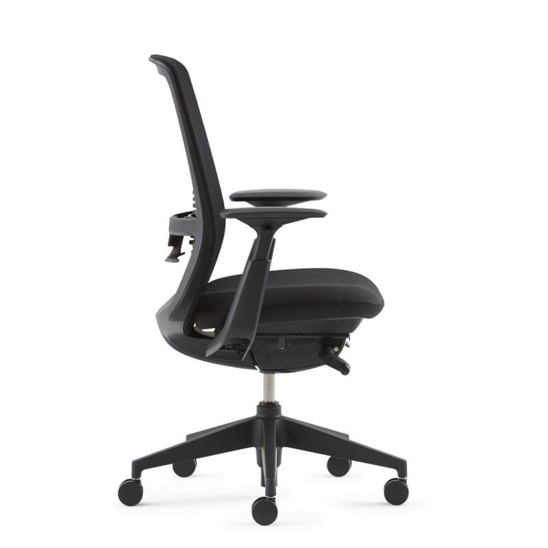 blue and black office chair