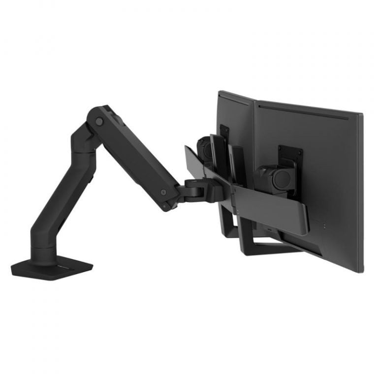 Ergotron HX Dual Monitor Arm Seated