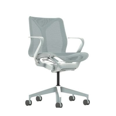 Herman Miller Cosm Low Back Glacier Fixed Height Arms